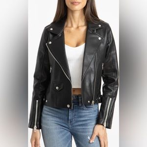 Blank NYC Black Leather Jacket